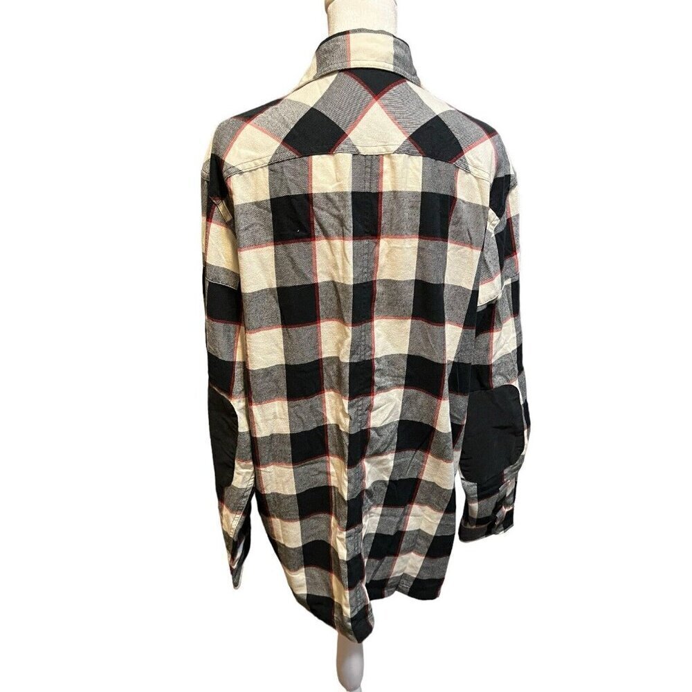 Wrangler All Terrain Gear Regular Fit Men's Size Large Flannel Button Up Shirt - Picture 7 of 8